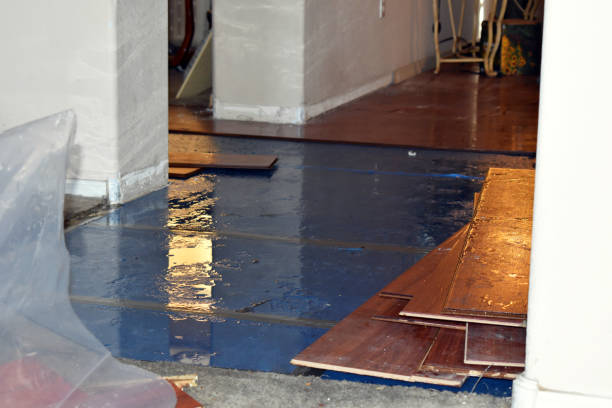 Professional Sewage Cleanup technician working in Marlin, TX